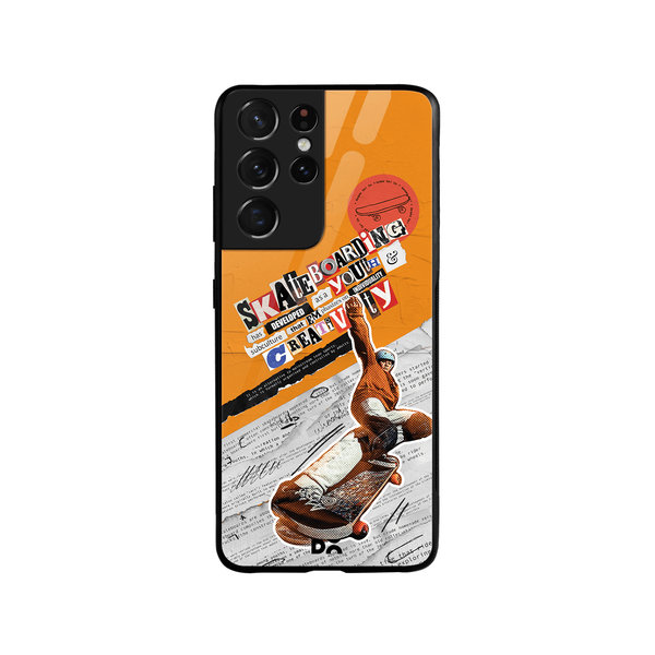 

DailyObjects Skater Subculture Glass Case Cover For Samsung Galaxy S21 Ultra