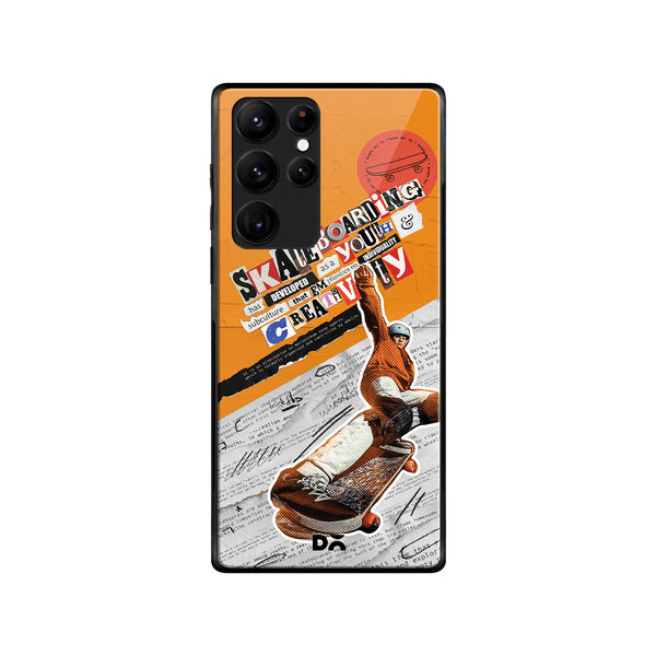 

DailyObjects Skater Subculture Glass Case Cover For Samsung Galaxy S22 Ultra
