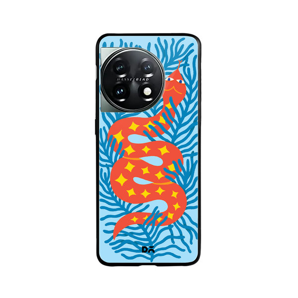 

DailyObjects Sly Slither Glass Case Cover For OnePlus 11 5G