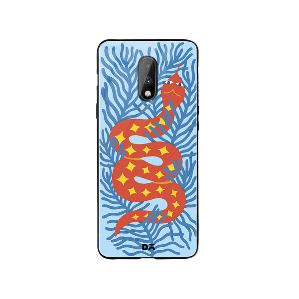 

DailyObjects Sly Slither Glass Case Cover For OnePlus 7