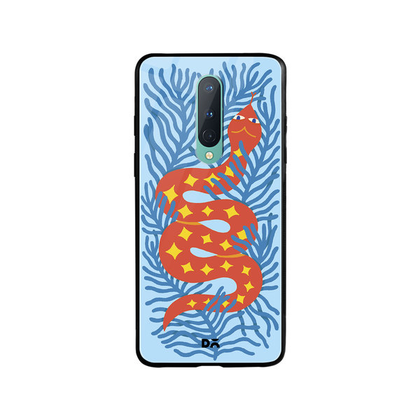 

DailyObjects Sly Slither Glass Case Cover For OnePlus 8