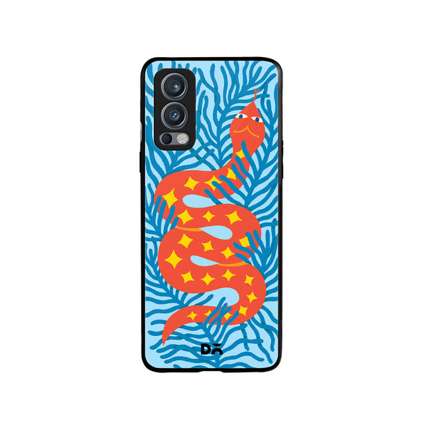 

DailyObjects Sly Slither Glass Case Cover For OnePlus Nord 2