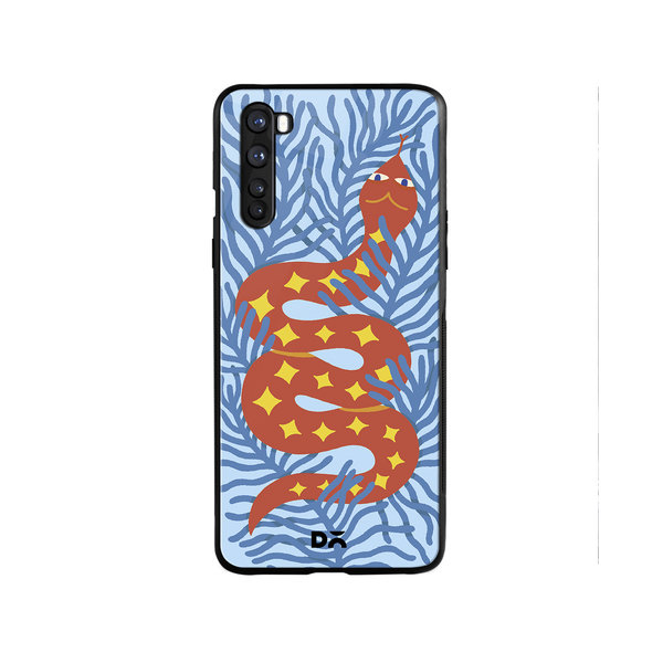 

DailyObjects Sly Slither Glass Case Cover For OnePlus Nord