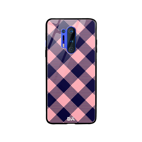

DailyObjects Small Static Bubblrgum Checks Glass Case Cover For OnePlus 8 Pro