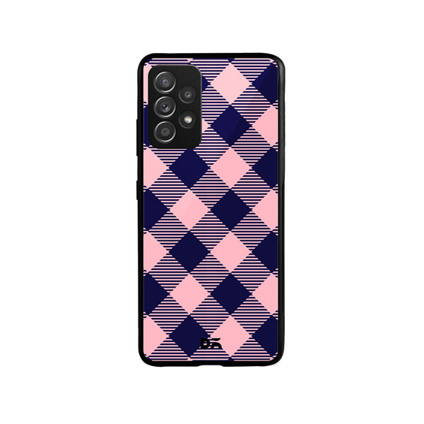 

DailyObjects Small Static Bubblrgum Checks Glass Case Cover For Samsung Galaxy A52