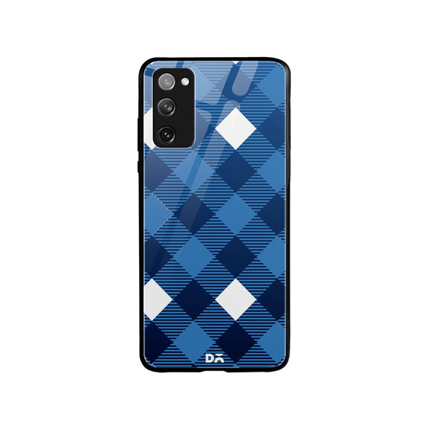 

DailyObjects Small Static Nightfall Checks Glass Case Cover For Samsung Galaxy S20 FE