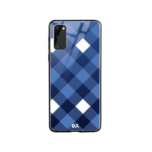 

DailyObjects Small Static Nightfall Checks Glass Case Cover For Samsung Galaxy S20