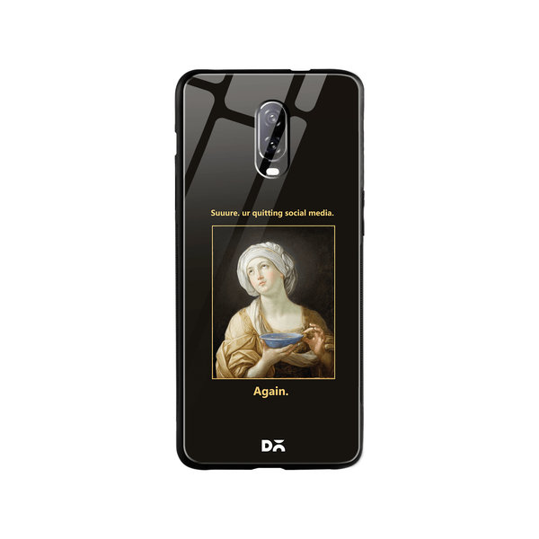 

DailyObjects Social Media Glass Case Cover For OnePlus 7