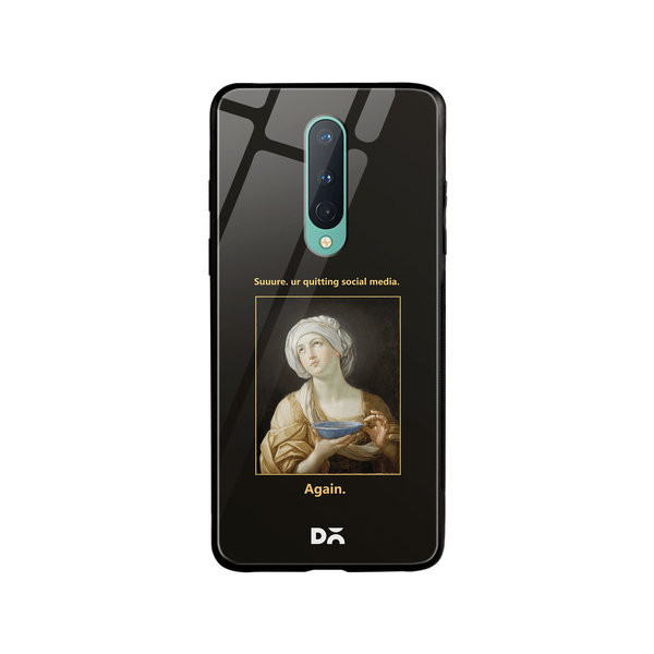 

DailyObjects Social Media Glass Case Cover For OnePlus 8