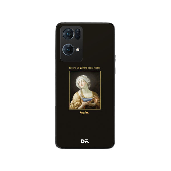 

DailyObjects Social Media Glass Case Cover For Oppo Reno 7 Pro