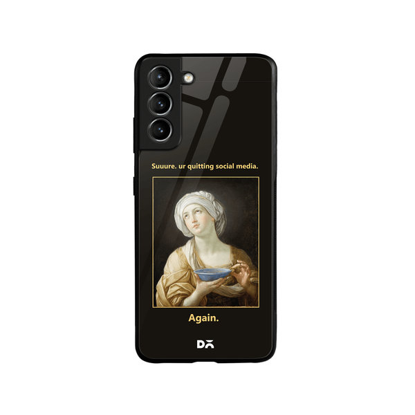 

DailyObjects Social Media Glass Case Cover For Samsung Galaxy S21 Plus
