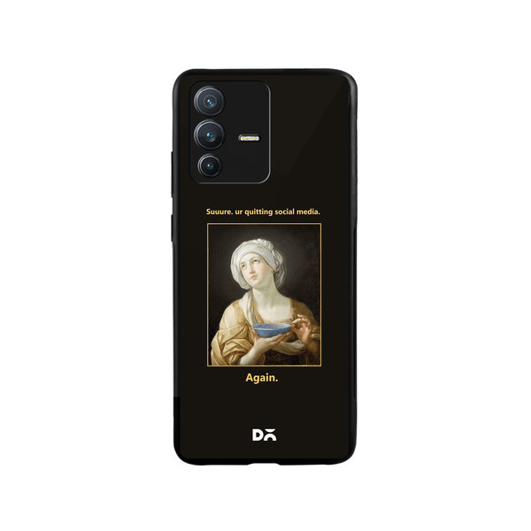 

DailyObjects Social Media Glass Case Cover For Vivo V23