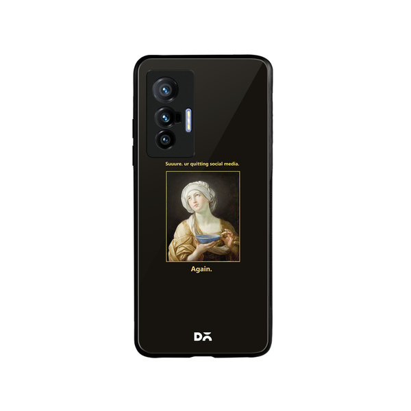 

DailyObjects Social Media Glass Case Cover For Vivo X70