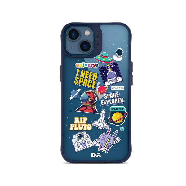 

DailyObjects Space Cadet Blue Hybrid Clear Case Cover For iPhone 14 Plus