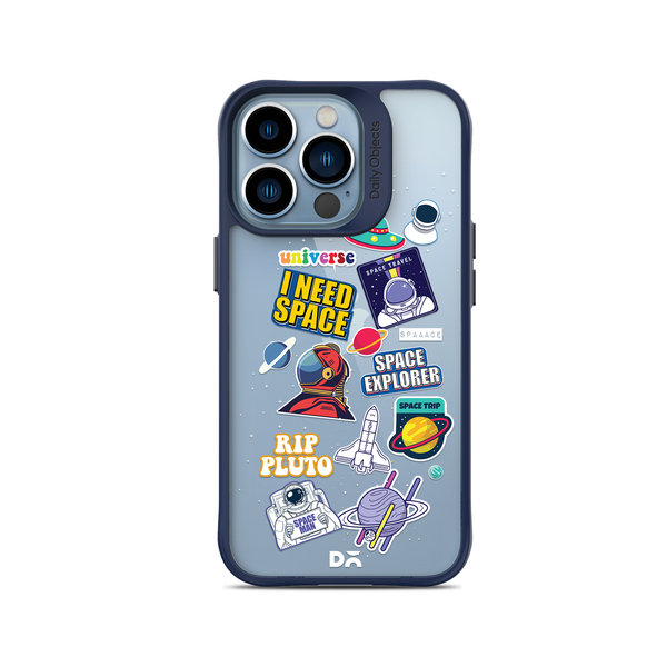 

DailyObjects Space Cadet Blue Hybrid Clear Case Cover For iPhone 14 Pro