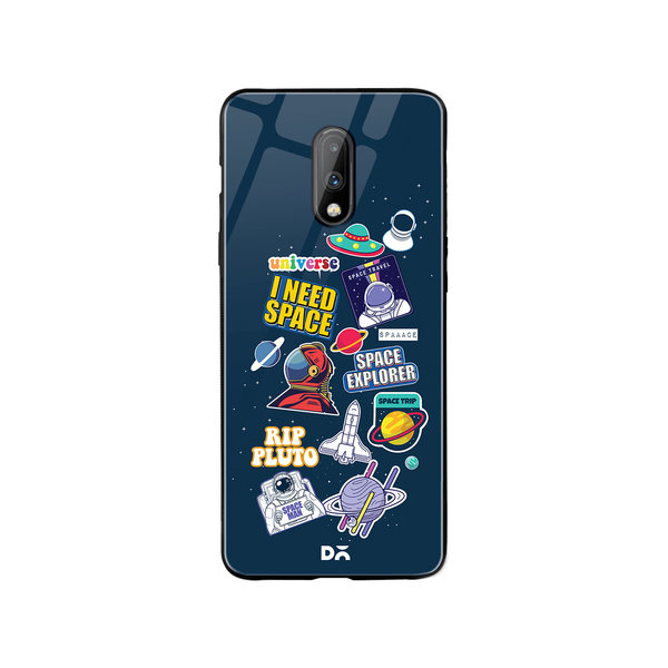 

DailyObjects Space Cadet Glass Case Cover For OnePlus 7