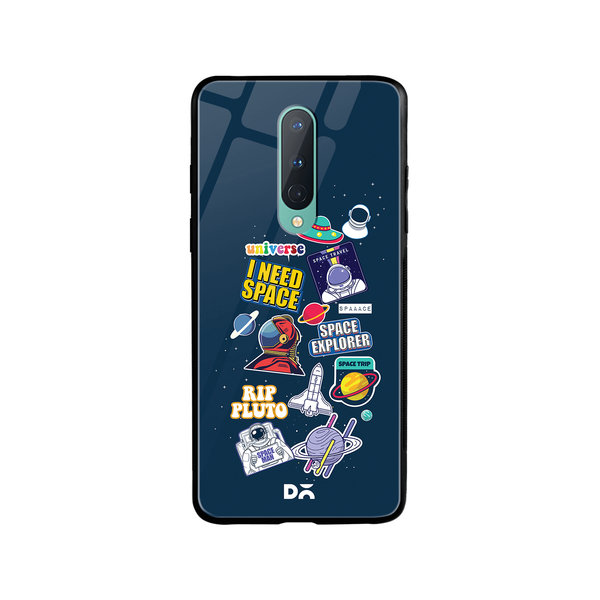 

DailyObjects Space Cadet Glass Case Cover For OnePlus 8