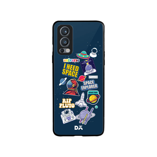 

DailyObjects Space Cadet Glass Case Cover For OnePlus Nord 2
