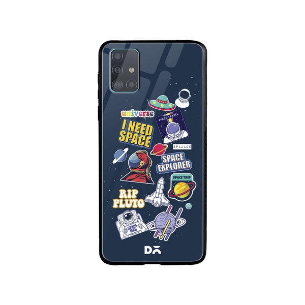 

DailyObjects Space Cadet Glass Case Cover For Samsung Galaxy A71