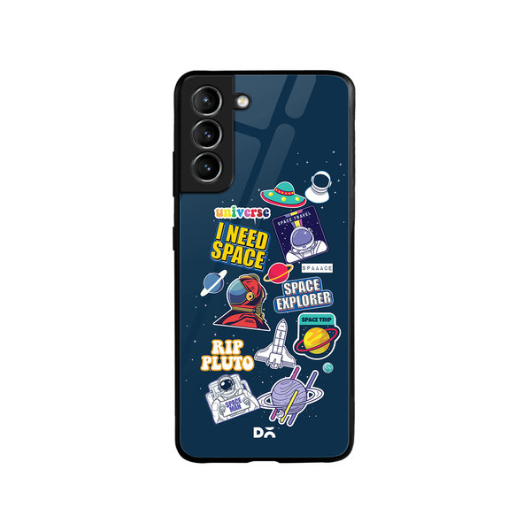 

DailyObjects Space Cadet Glass Case Cover For Samsung Galaxy S21 FE