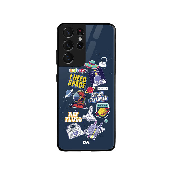 

DailyObjects Space Cadet Glass Case Cover For Samsung Galaxy S21 Ultra