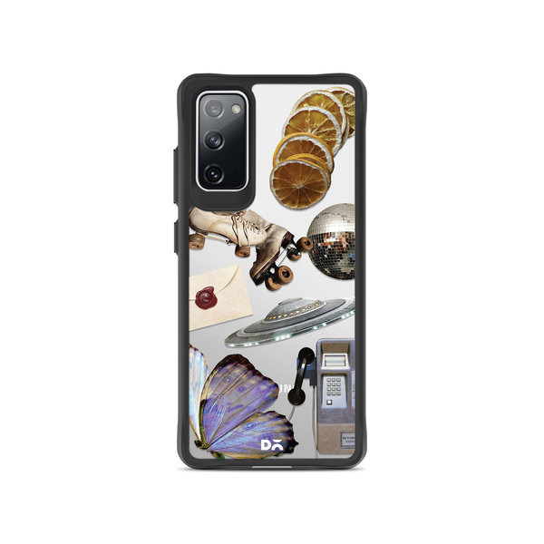 

DailyObjects Space Disc Black Hybrid Clear Case Cover For Samsung Galaxy S20 FE