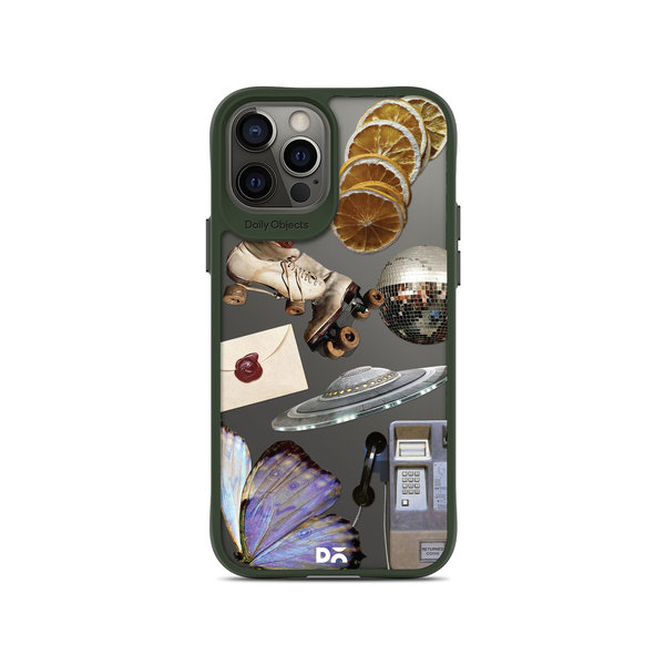 

DailyObjects Space Disc Green Hybrid Clear Case Cover For iPhone 12 Pro Max