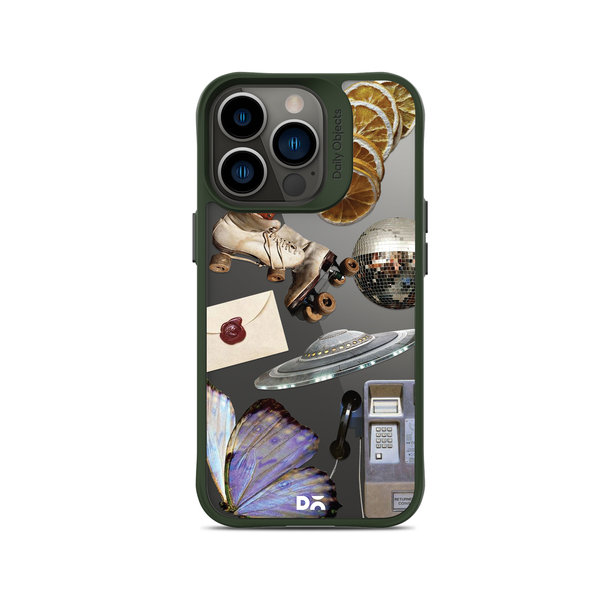 

DailyObjects Space Disc Green Hybrid Clear Case Cover For iPhone 13 Pro Max