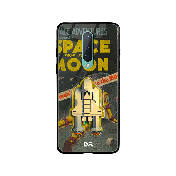 DailyObjects Space Rider Glass Case Cover For OnePlus 8