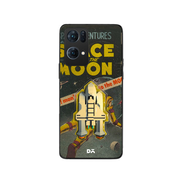 

DailyObjects Space Rider Glass Case Cover For Oppo Reno 7 Pro