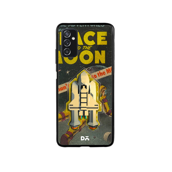 

DailyObjects Space Rider Glass Case Cover For Samsung Galaxy M52