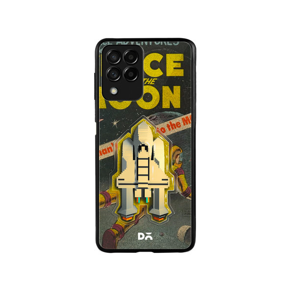 

DailyObjects Space Rider Glass Case Cover For Samsung Galaxy M53