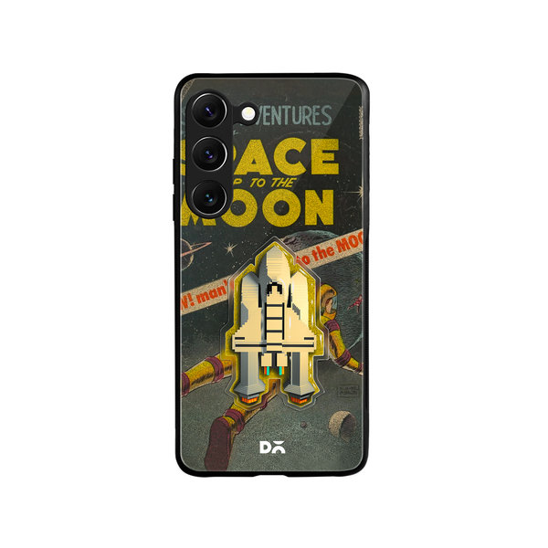 

DailyObjects Space Rider Glass Case Cover For Samsung Galaxy S23 Plus