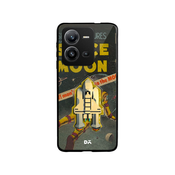 

DailyObjects Space Rider Glass Case Cover For Vivo V25