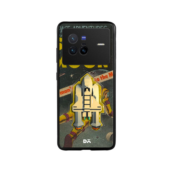 

DailyObjects Space Rider Glass Case Cover For Vivo X80