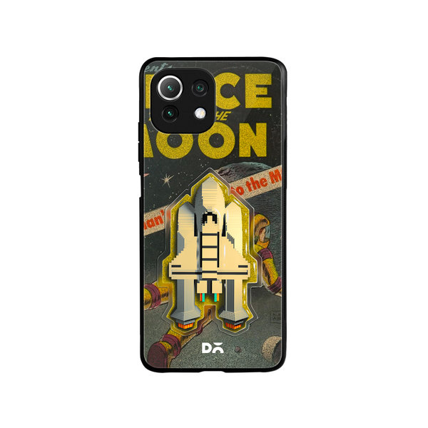 

DailyObjects Space Rider Glass Case Cover For Xiaomi Mi 11 Lite