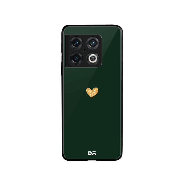 

DailyObjects Sparkle Heart Bottle Green Glass Case Cover For OnePlus 10 Pro