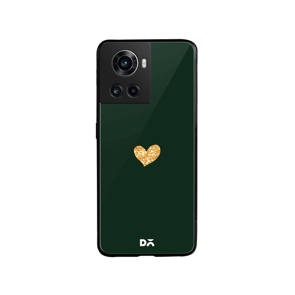 

DailyObjects Sparkle Heart Bottle Green Glass Case Cover For OnePlus 10R