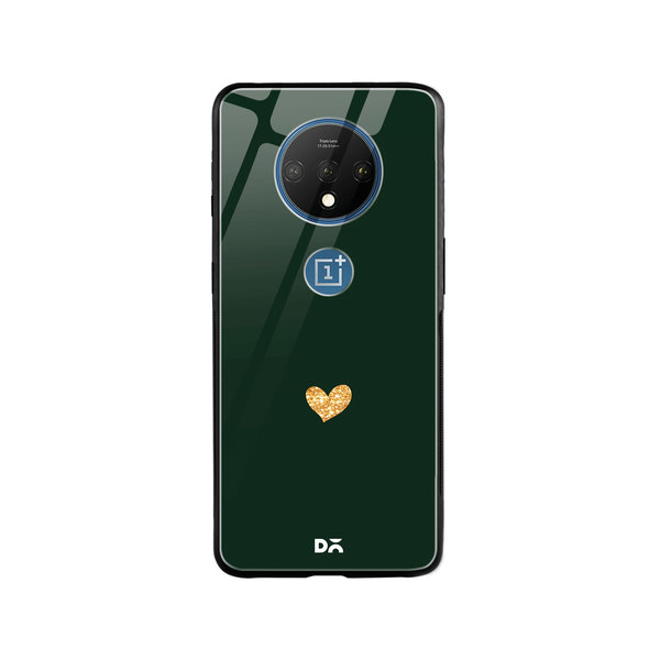 

DailyObjects Sparkle Heart Bottle Green Glass Case Cover For OnePlus 7T