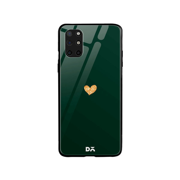 

DailyObjects Sparkle Heart Bottle Green Glass Case Cover For OnePlus 8T