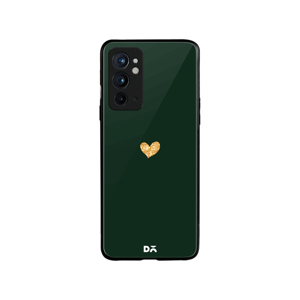 

DailyObjects Sparkle Heart Bottle Green Glass Case Cover For OnePlus 9RT