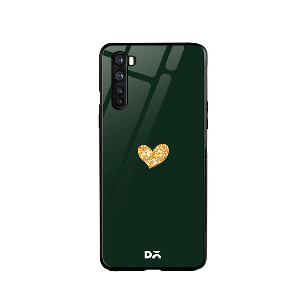

DailyObjects Sparkle Heart Bottle Green Glass Case Cover For OnePlus Nord