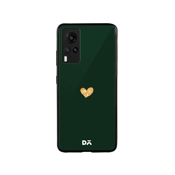 

DailyObjects Sparkle Heart Bottle Green Glass Case Cover For Vivo X60