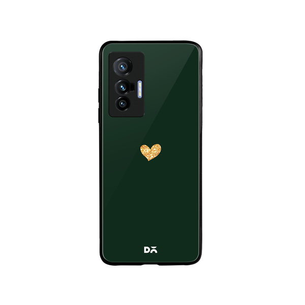 

DailyObjects Sparkle Heart Bottle Green Glass Case Cover For Vivo X70