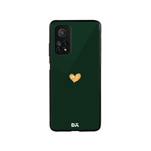 

DailyObjects Sparkle Heart Bottle Green Glass Case Cover For Xiaomi Mi 10T
