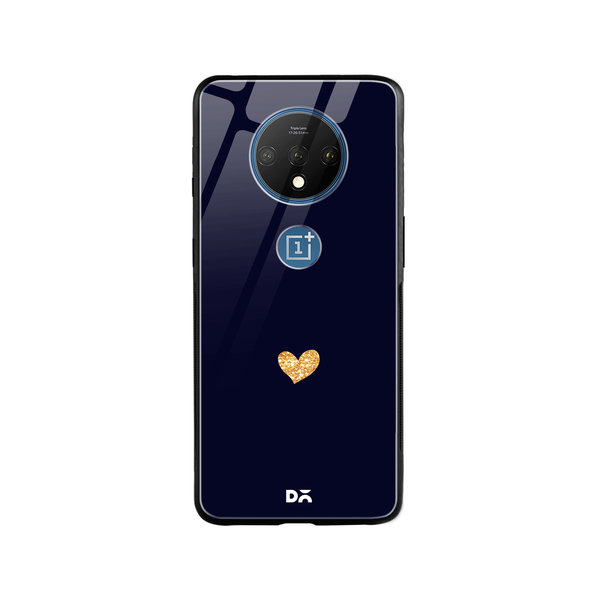 

DailyObjects Sparkle Heart Navy Glass Case Cover For OnePlus 7T