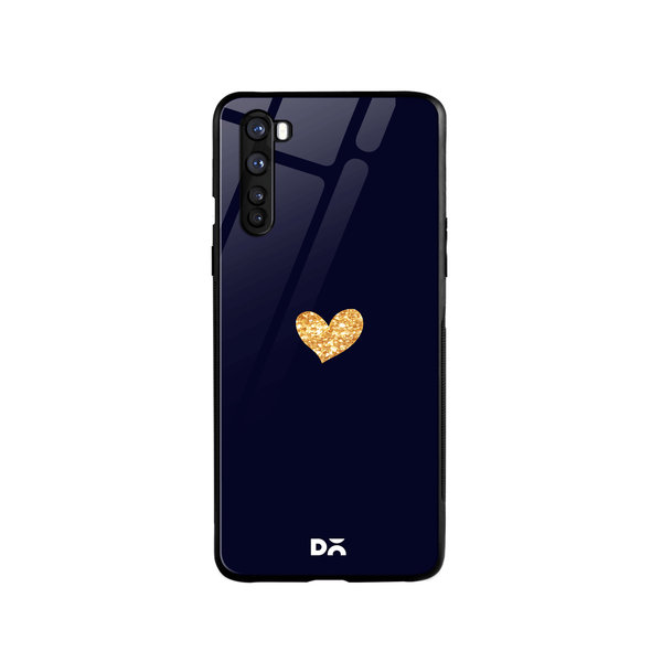 

DailyObjects Sparkle Heart Navy Glass Case Cover For OnePlus Nord