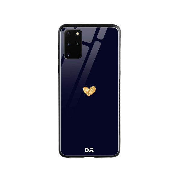 

DailyObjects Sparkle Heart Navy Glass Case Cover For Samsung Galaxy S20 Plus