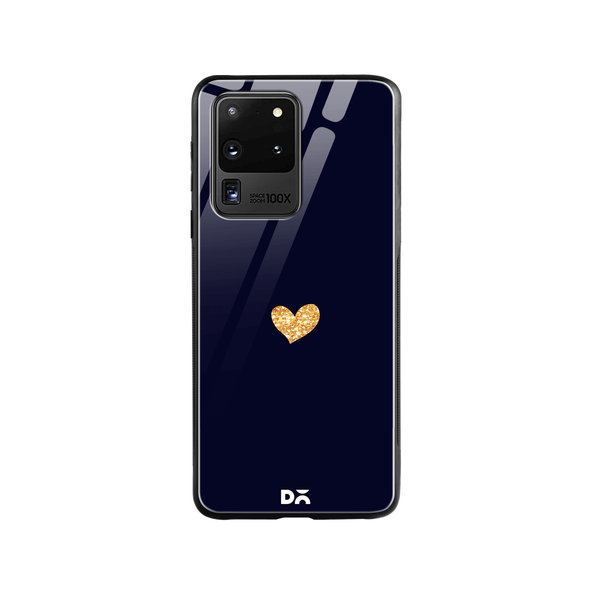 

DailyObjects Sparkle Heart Navy Glass Case Cover For Samsung Galaxy S20 Ultra