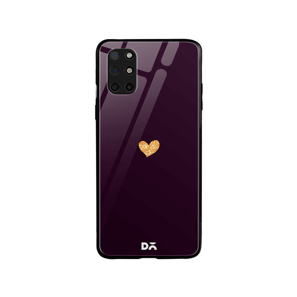 

DailyObjects Sparkle Heart Plum Glass Case Cover For OnePlus 8T